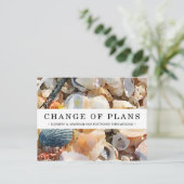 Verandering van plannen Zeeschelpen en drijfhout B Briefkaart (Staand voorkant)