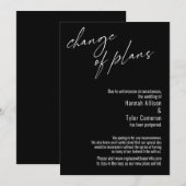 Verandering van plannen Zwarte Kaart met uitgestel (Voorkant / Achterkant)