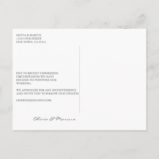 Verandering van Plans 2 Roze Daisies Briefkaart (Achterkant)