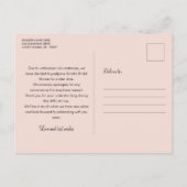 Verandering van Plans Vrijgezellenfeest Roos Gold  Briefkaart (Achterkant)