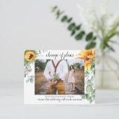 Verandering van Planten Gele Zonnebloemen Briefkaart (Staand voorkant)