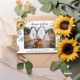 Verandering van Planten Gele Zonnebloemen Briefkaart