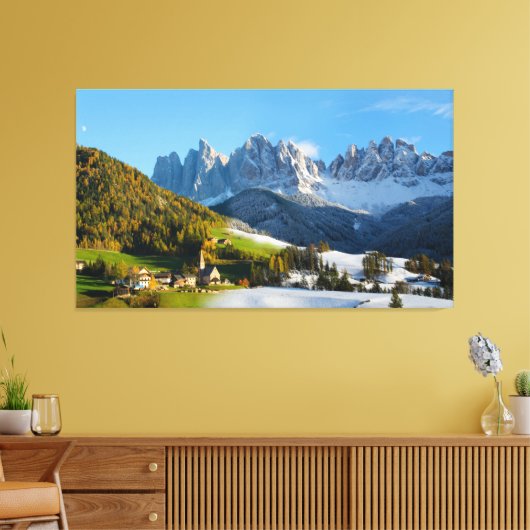 Verandering van seizoen canvas print (Insitu (Woonkamer))