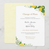 Verandering van uitstel van trouwuitnodiging aankondiging (Voorkant / Achterkant)