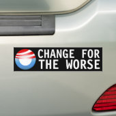 Verandering voor de slechtste bumpersticker (Op auto)