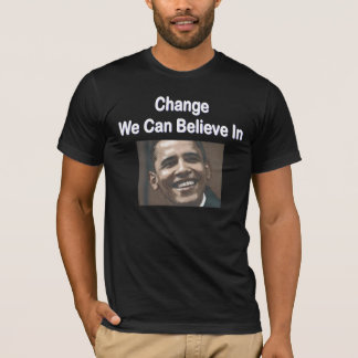 "Verandering waarin we kunnen geloven" donkere T-s T-shirt