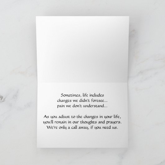 Veranderingen in het leven - Empathie Kaart (Binnen)