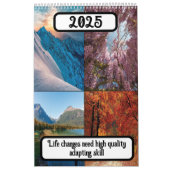 Veranderingen in het leven vereisen aanpassingsvaa kalender (Hoes)