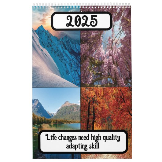 Veranderingen in het leven vereisen aanpassingsvaa kalender (Hoes)