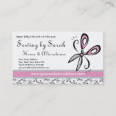 Veranderingen Winkel, naaister of kleermakerswinke Visitekaartje (Voorkant)