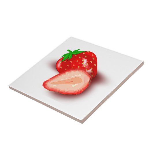 Veranderlijk Afbeelding Design Sjabloon Aardbeienf Tegeltje (Zijkant)