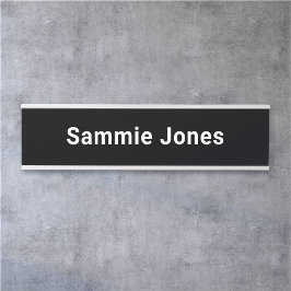 Veranderlijk Custom Black Name Bord voor Kantoor D Deurbordje