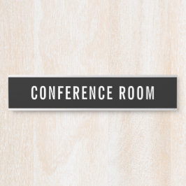 Veranderlijke Conferentieruimte Teken Kantoor Deur Deurbordje