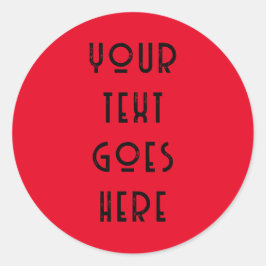 veranderlijke jouw tekst hier persoonlijk ronde sticker