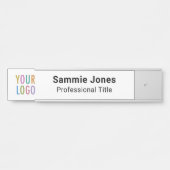 Veranderlijke Kantoor-deurnaam Bord Business Logo Deurbordje (Voorkant)