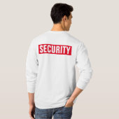 Veranderlijke Tekst Mannen Dubbelzijdige Witte Vei T-shirt (Achterkant volledig)