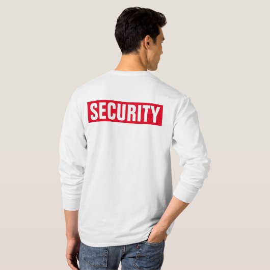 Veranderlijke Tekst Mannen Dubbelzijdige Witte Vei T-shirt (Achterkant volledig)