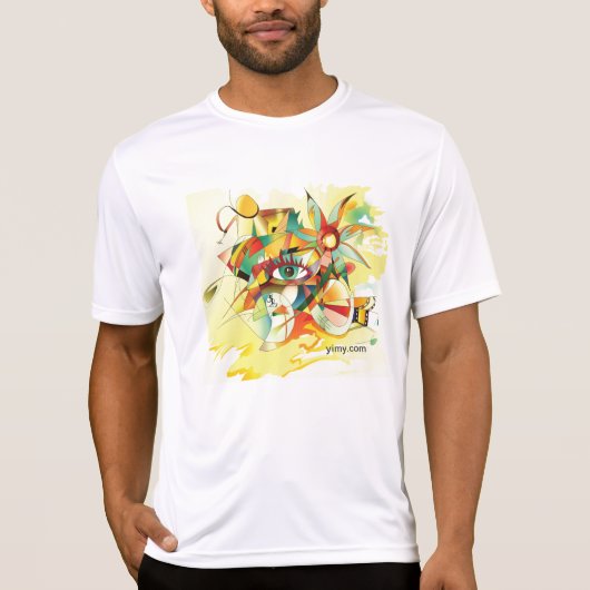 Verandert kleurrijke T-shirt (Voorkant)