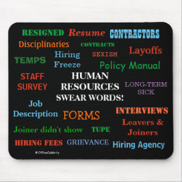 Verangstigend maar grappig personele middelen HR J Muismat