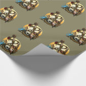 Verankerd Cadeaupapier (Hoek)