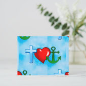 verankerd door jesus briefkaart (Staand voorkant)