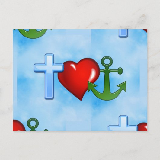 verankerd door jesus briefkaart (Voorkant)