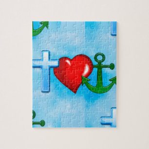 verankerd door jesus legpuzzel