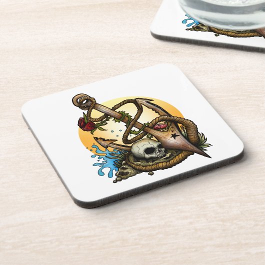 Verankerd Drankjes Onderzetter (Linkerzijde)