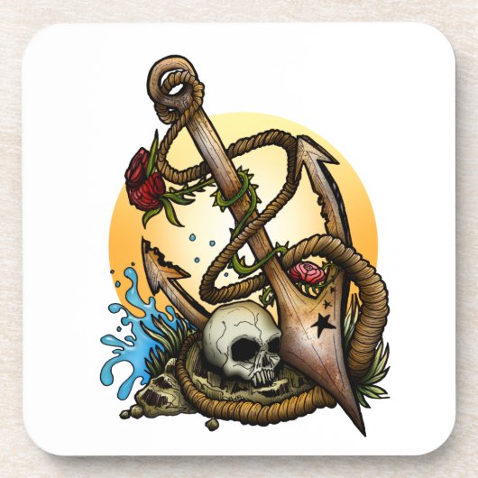 Verankerd Drankjes Onderzetter (Voorkant)