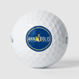 Verankerd in Annapolis Honden Golfballen Set