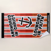 Verankerd in Christ Beach handdoek (Voorkant)