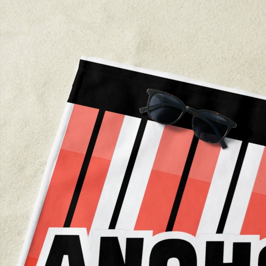 Verankerd in Christ Beach handdoek (In situ)