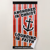 Verankerd in Christ Beach handdoek (Voorkant)