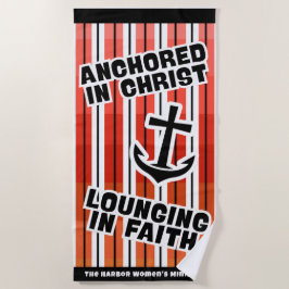 Verankerd in Christ Beach handdoek