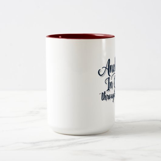 Verankerd in Christus Tweekleurige Koffiemok (Center)