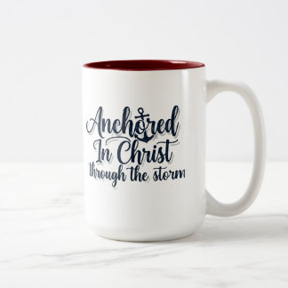 Verankerd in Christus Tweekleurige Koffiemok