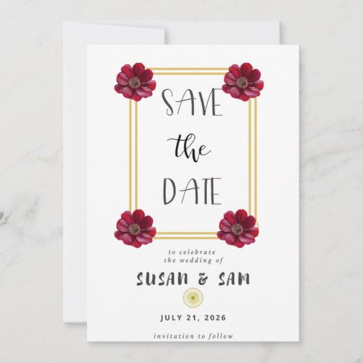"Verankerd in de liefde"-serie: Save the Date kaar Kaart (Voorkant)