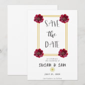 "Verankerd in de liefde"-serie: Save the Date kaar Kaart (Voorkant / Achterkant)