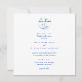 Verankerd in de Notical Wedding Invitation van de  (Voorkant)