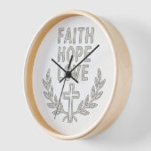 Verankerd in genade - wandklok (Hoek)