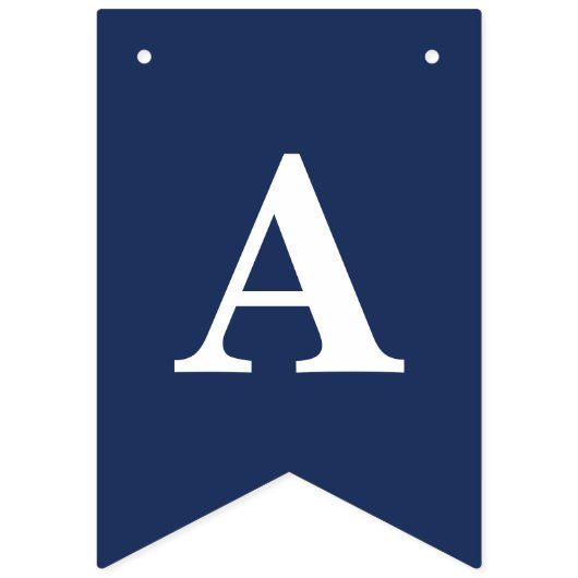 Verankerd in Liefde Nautisch Blauw Anker Bruiloft Vlaggetjes (Eerste vlag)