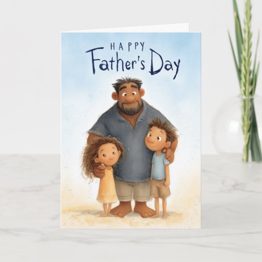 Verankerd in liefde Vaderdagkaart Kaart (Voorkant)