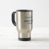 Verankerd in obriety, Travel Mug Reisbeker (Voorkant links)
