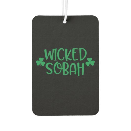 Verankerd in Sobriety EN Wicked Sobah Air Freshner Luchtverfrisser (Achterkant)