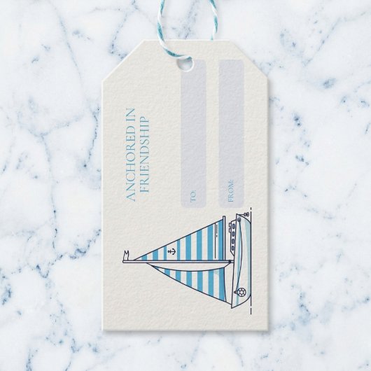 Verankerd in Vriendschap Cadeaulabel