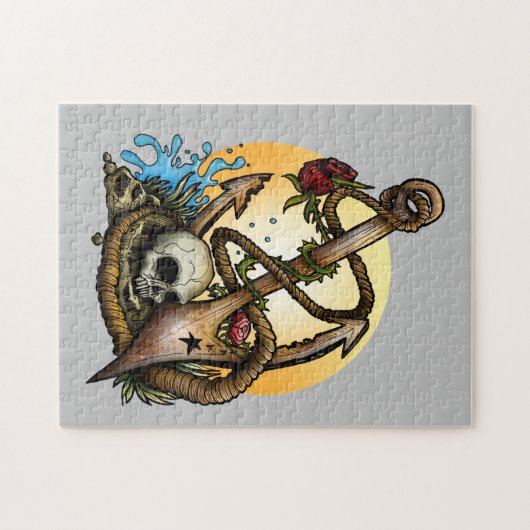 Verankerd Legpuzzel (Horizontaal)