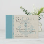 Verankerd met liefde Ocean Side Wedding Kaart (Staand voorkant)