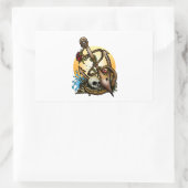 Verankerd Rechthoekige Sticker (Tas)