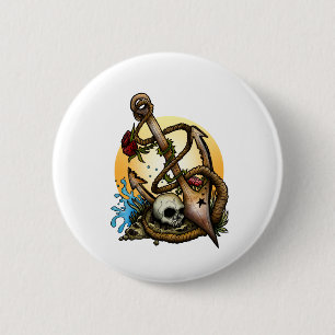 Verankerd Ronde Button 5,7 Cm