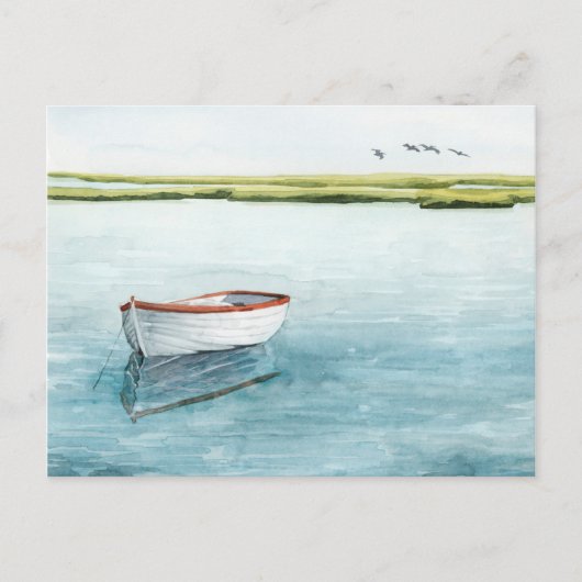 Verankerde bay I Briefkaart (Voorkant)